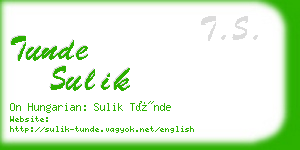 tunde sulik business card